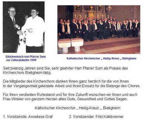 Quelle: Katholischer Kirchenchor Bietigheim